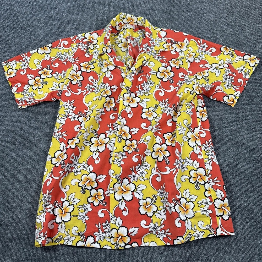Hoku Hawaiian Shirt Mens XL Multicolor Floral Short Sleeve Button Up Aloha